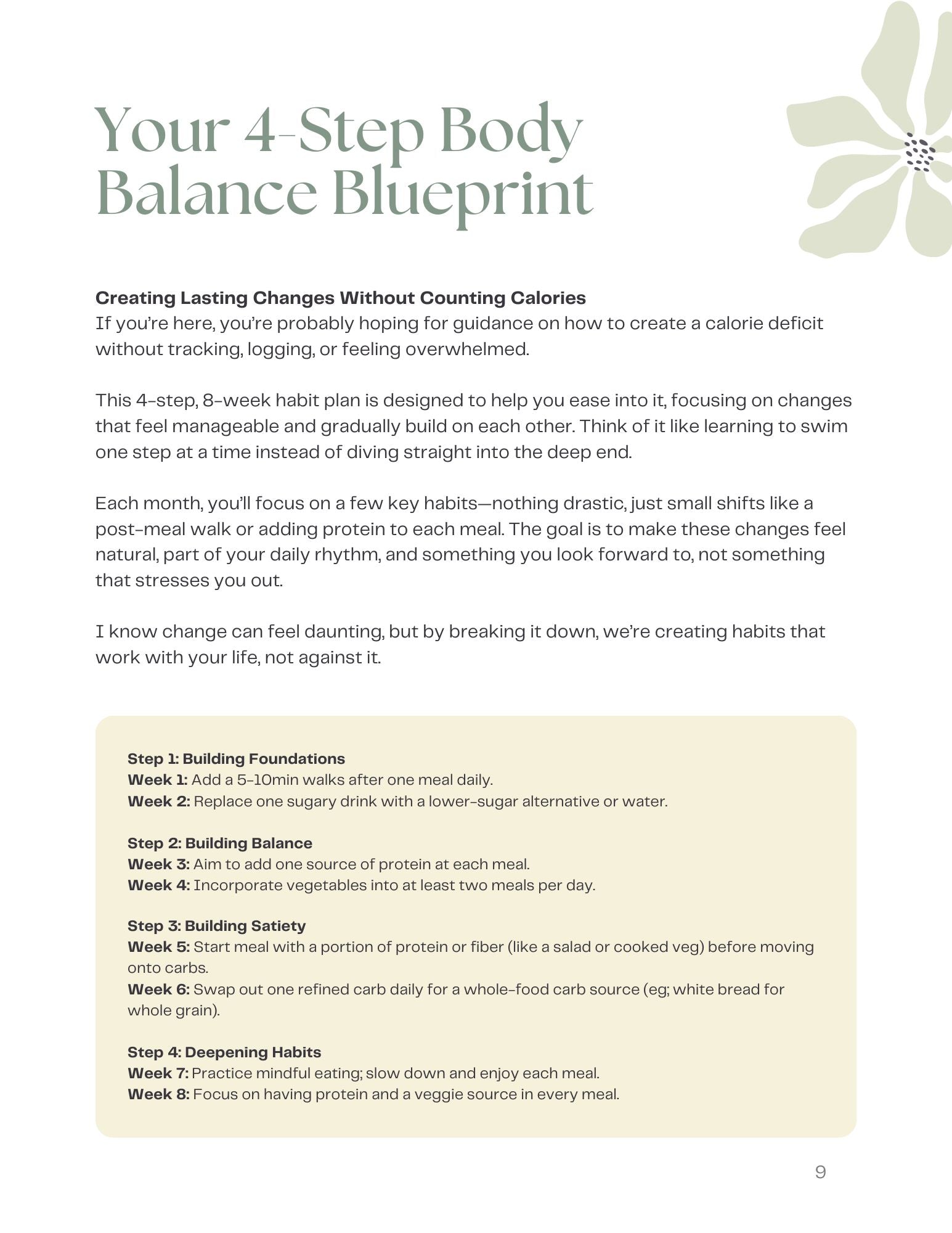 Strong Foundations: 4-Step Fat Loss + No Calorie Counting Guide